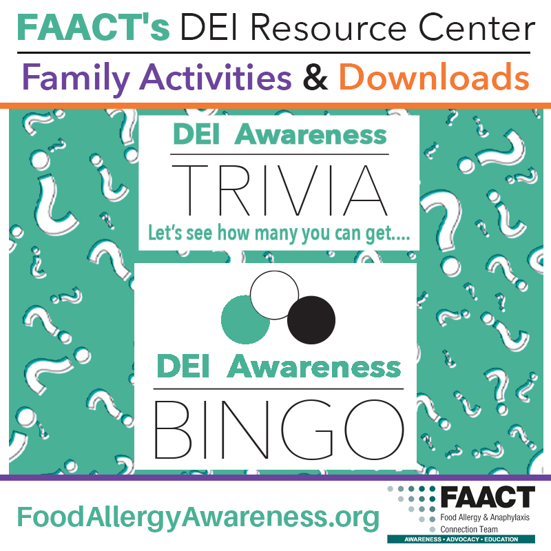 DEI Awareness Trivia and Bingo - FAACT Graphic